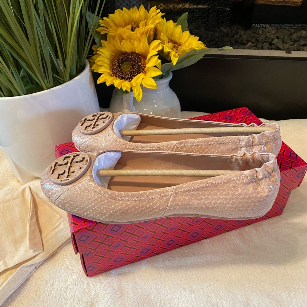 ✨Authentic ✨TORY BURCH MINNIE TRAVEL BALLET - Picture 3 of 10